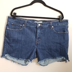 Levi's distressed cutoff denim shorts